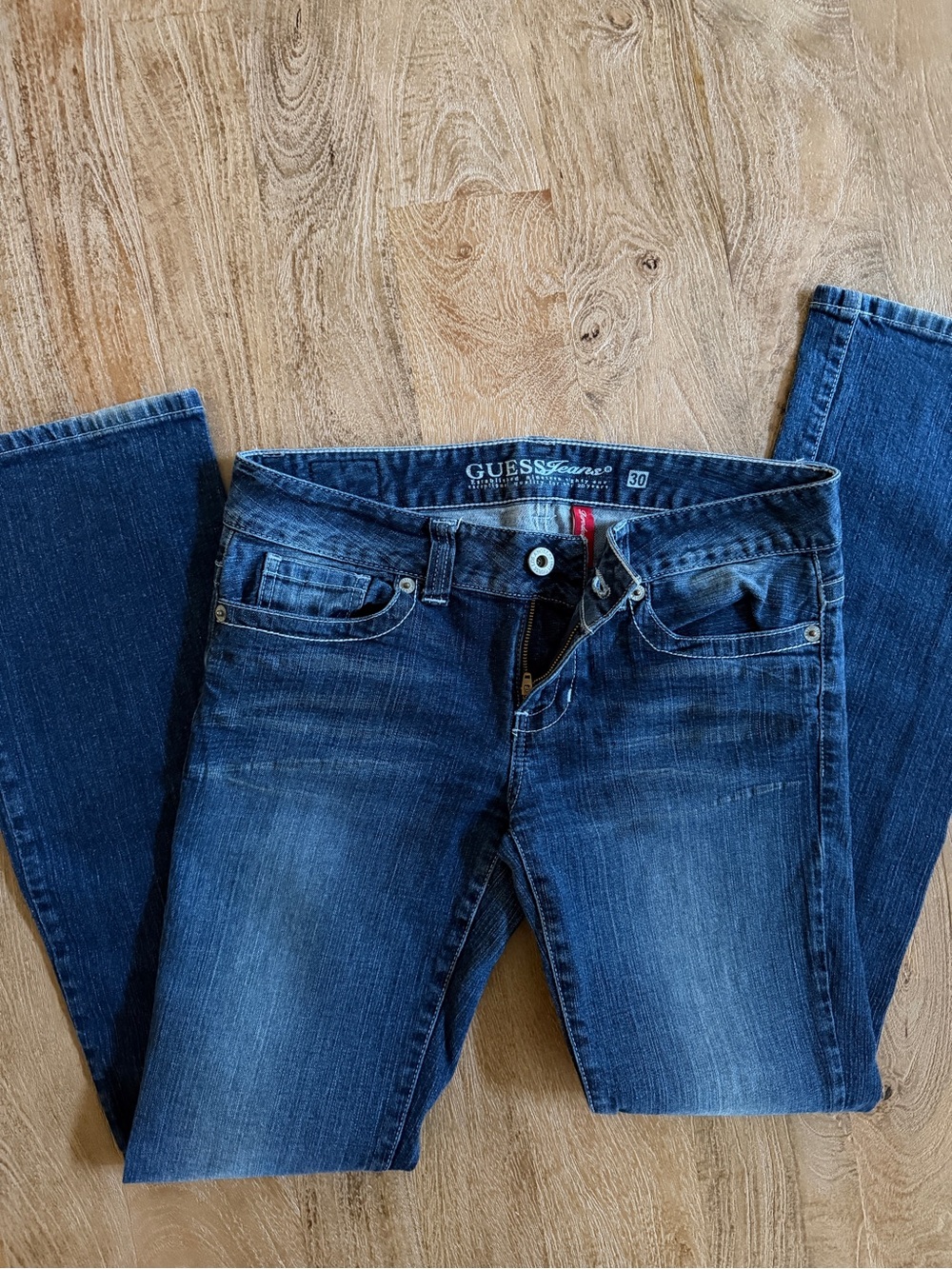 GUESS Women's Dark Blue Bootcut Jeans